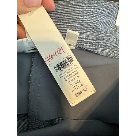 NWT Chicos Womens So Slimming Brigitte Slim Leg Size 1.5R - Picture 5 of 6